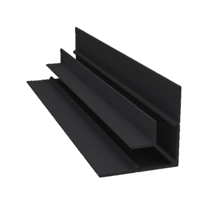 Light Trim 5/16in Panel Inside Corner V005XL | Shadow XL Collection-Bright Silver (Light Trim)