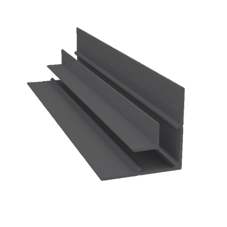 Light Trim 1/2in Panel Inside Corner V765XL | Shadow XL Collection-Night Gray 49 (JH)