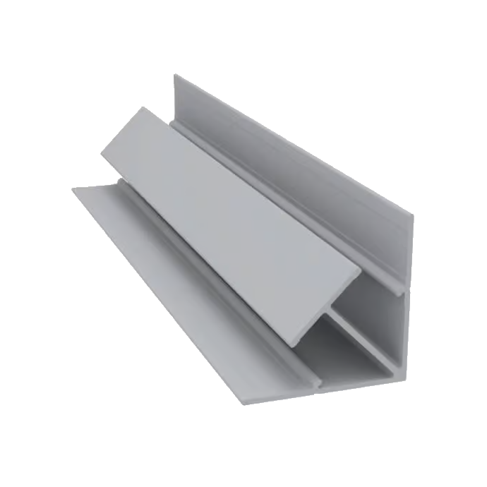 Light Trim 5/16in Panel Interior Corner Trim V195 | Bold Collection-White