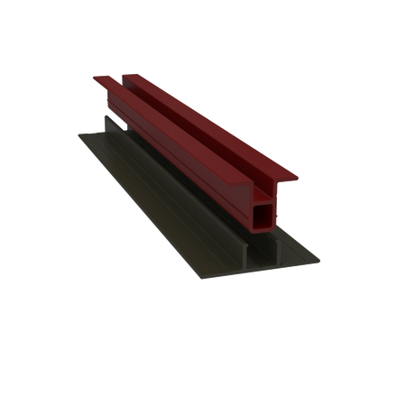 Light Trim 3/4in Lap Siding 2-piece Vertical Trim V220-Iron Gray 92 (JH)