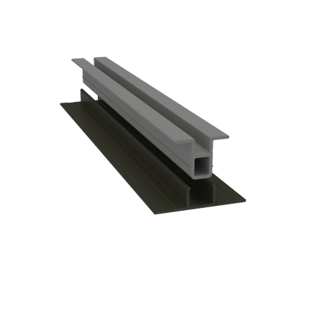 Light Trim 3/4in Lap Siding 2-piece Vertical Trim V220-Midnight Black 95 (JH)
