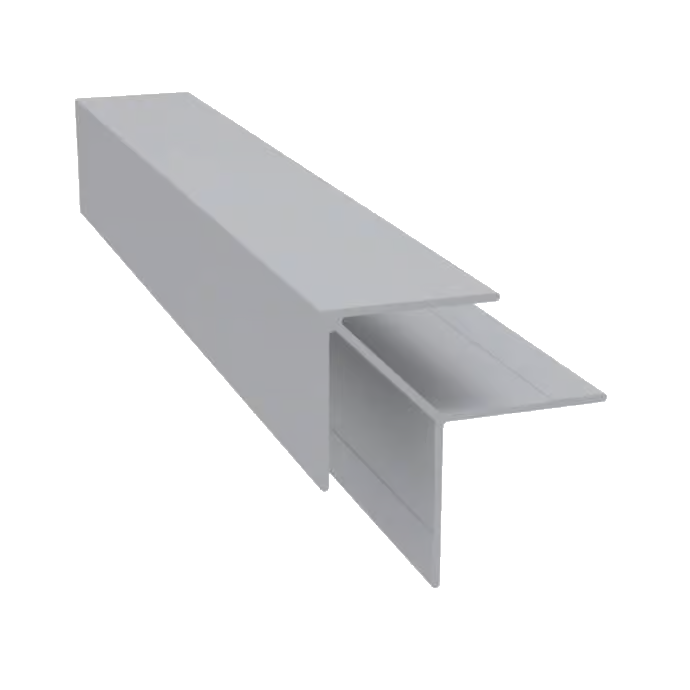 Light Trim 3/4in Lap Siding Outside Corner Trim V124 | Bold Collection-White