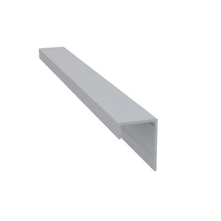 Light Trim 3/4in Lap Siding Universal J Trim J201-White