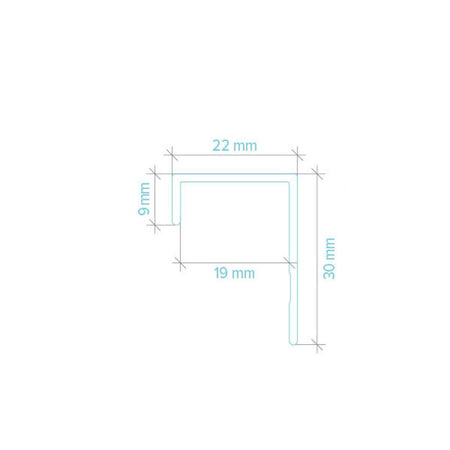 Light Trim 3/4in Lap Siding Universal J Trim J201-Bright Silver (Light Trim)