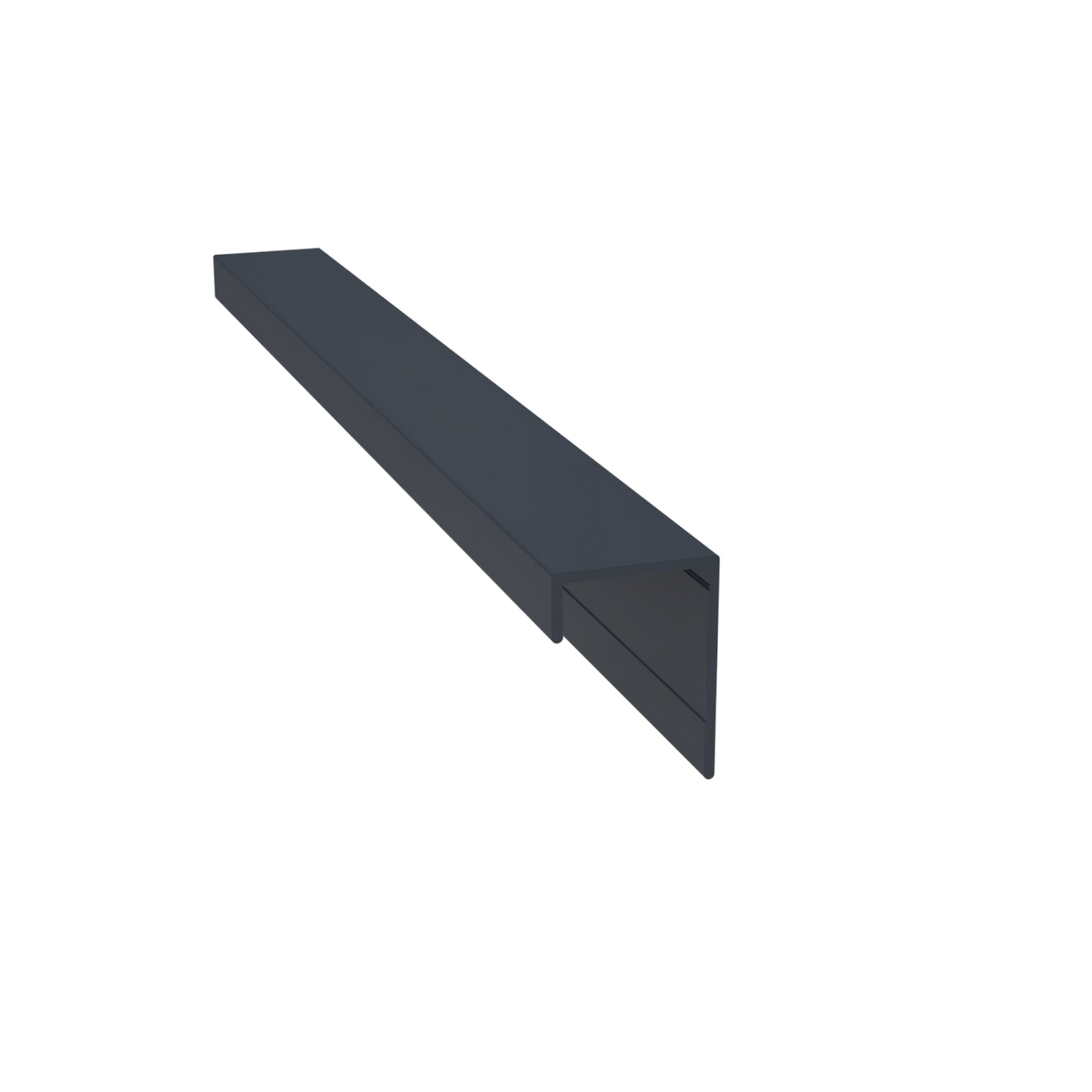 Light Trim 3/4in Lap Siding Universal J Trim J201-Gray Slate 51 (JH)