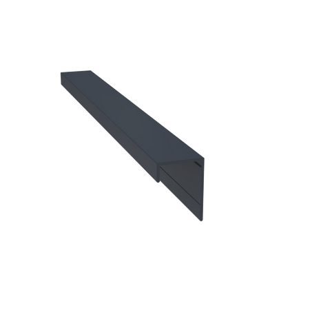 Light Trim 3/4in Lap Siding Universal J Trim J201-Gray Slate 51 (JH)