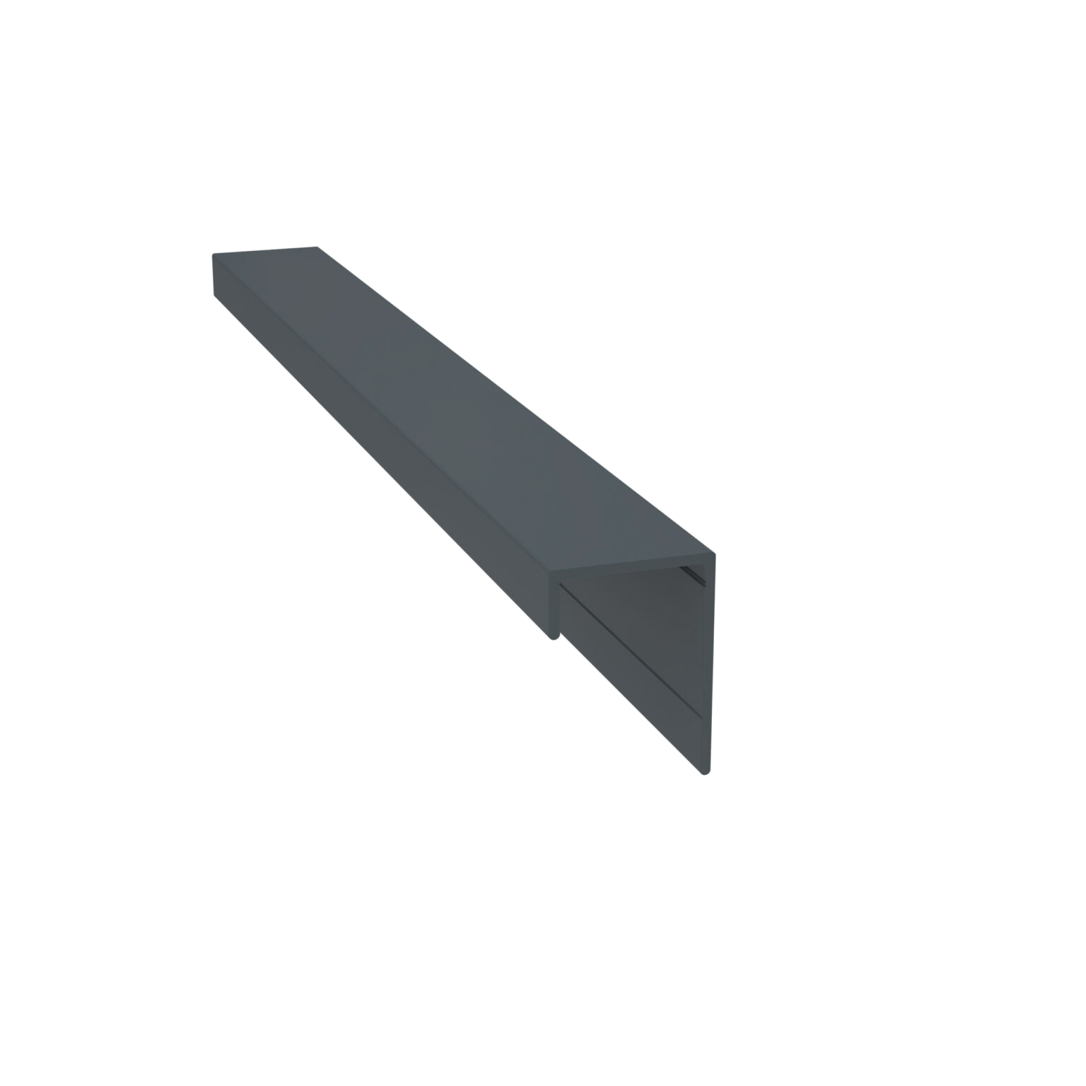 Light Trim 3/4in Lap Siding Universal J Trim J201-Iron Gray 92 (JH)