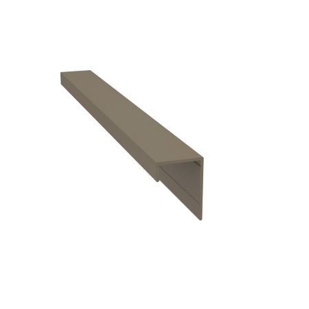 Light Trim 3/4in Lap Siding Universal J Trim J201-Midnight Black 95 (JH)