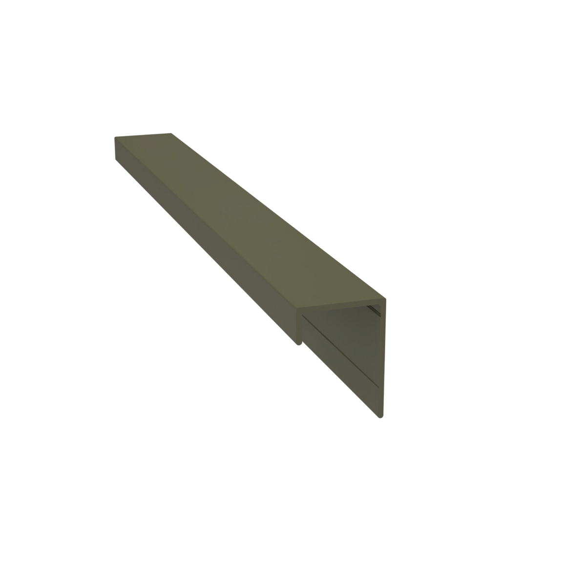 Light Trim 3/4in Lap Siding Universal J Trim J201-Night Gray 49 (JH)
