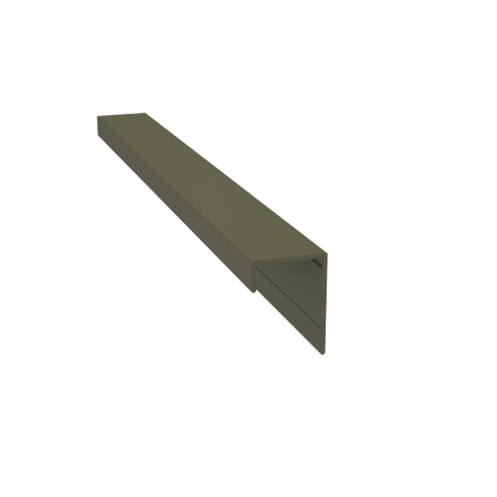 Light Trim 3/4in Lap Siding Universal J Trim J201-Night Gray 49 (JH)