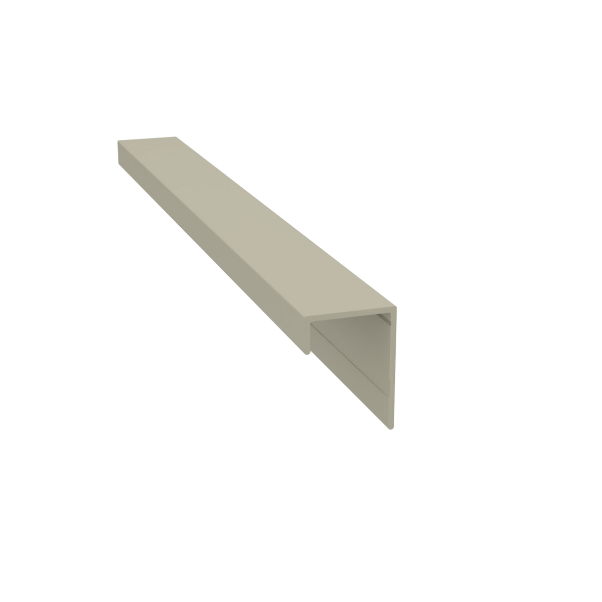 Light Trim 3/4in Lap Siding Universal J Trim J201-Pearl Gray 48 (JH)
