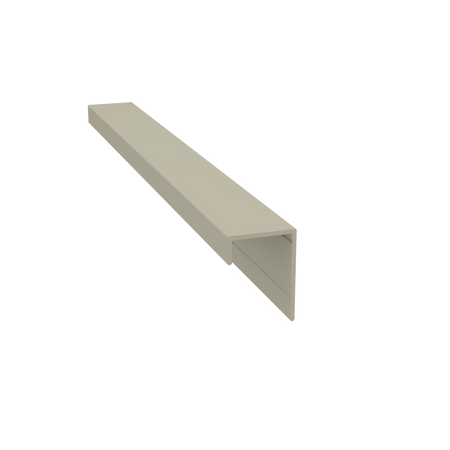 Light Trim 3/4in Lap Siding Universal J Trim J201-Pearl Gray 48 (JH)