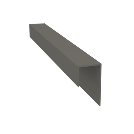 Light Trim 3/4in Lap Universal J Trim J201XXL | Shadow XL Collection-Aged Pewter 54 (JH)