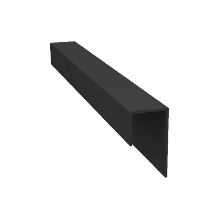 Light Trim 3/4in Lap Universal J Trim J201XXL | Shadow XL Collection-Bright Silver (Light Trim)