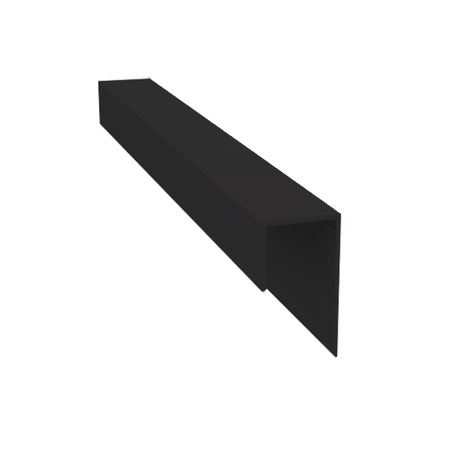 Light Trim 3/4in Lap Universal J Trim J201XXL | Shadow XL Collection-Midnight Black 95 (JH)