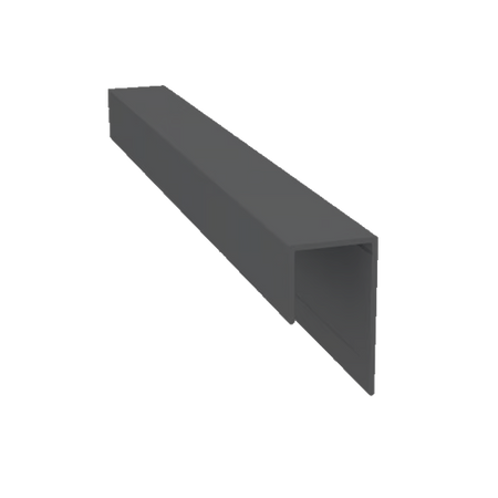 Light Trim 3/4in Lap Universal J Trim J201XXL | Shadow XL Collection-Night Gray 49 (JH)