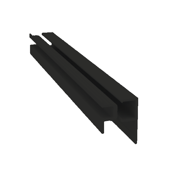 Light Trim 1/2in Panel Universal J Trim J760XL | Shadow XL Collection-Iron Gray 92 (JH)