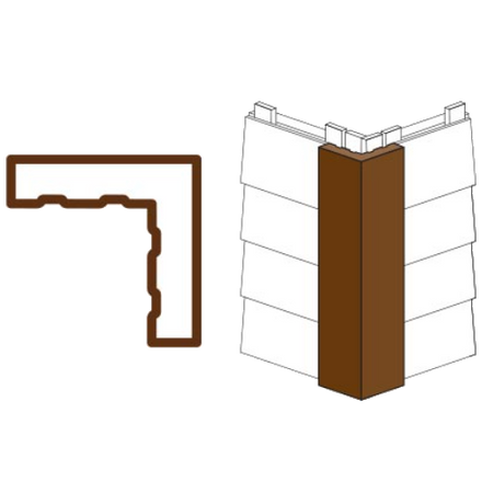 Maibec Genuine Wood 1 Piece Corner-Custom Color-Textured-4in x 4in x 10ft