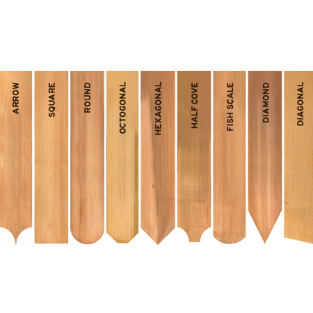 Maibec Designer Cuts Western Red Cedar shingles in Natural-25sqft / 1/2 carton-R&R Sanded-Square