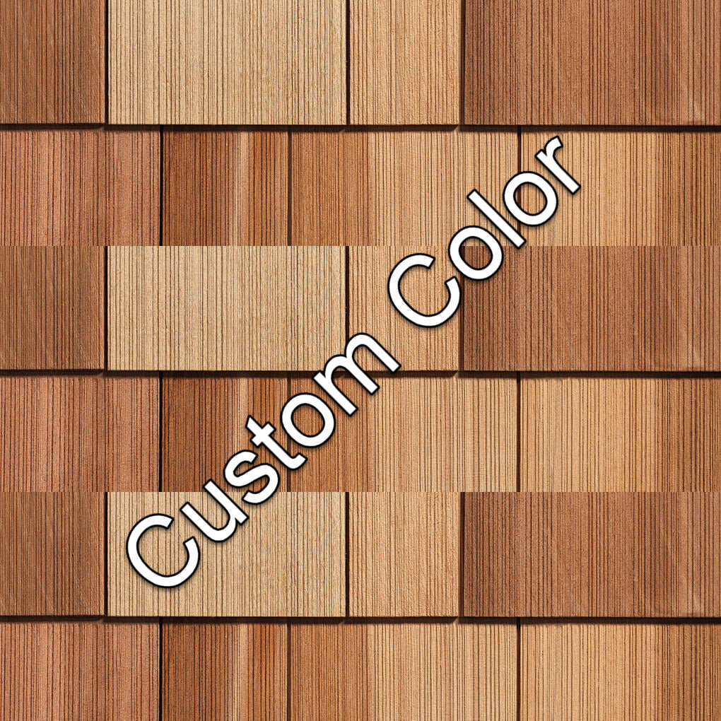 Maibec Genuine Wood Stave Lake Western Red Cedar shingles-R&R Regular-25sqft / 1/2 carton-Burnt Ginger (Maibec)