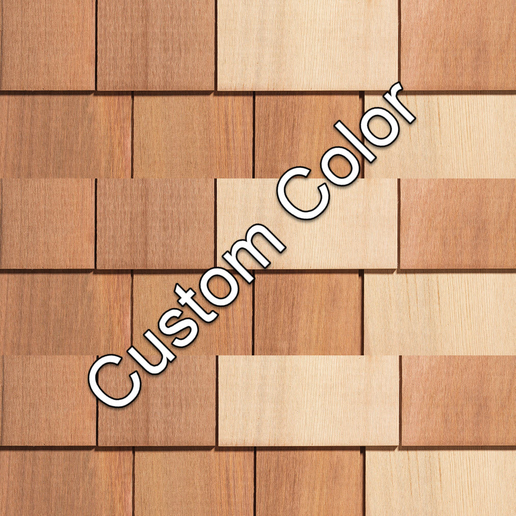Maibec Genuine Wood Stave Lake Western Red Cedar shingles-R&R Regular-25sqft / 1/2 carton-Nutmeg Brown (Maibec)