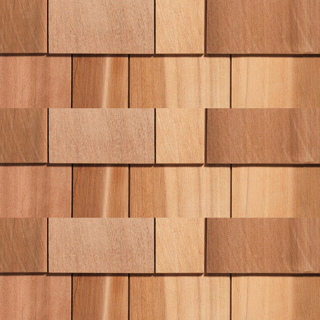 Maibec Genuine Wood Stave Lake Western Red Cedar shingles-R&R Regular-25sqft / 1/2 carton-Natural/Unstained (Maibec)