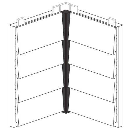 Maibec Express EM+ Genuine Wood Siding in 399 - Black-Textured-2in Trim-5/4 x 5