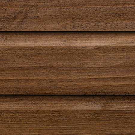 Maibec EM+ Genuine Wood Siding in 053 - Muskoka Brown-Textured-Cove-1 x 6