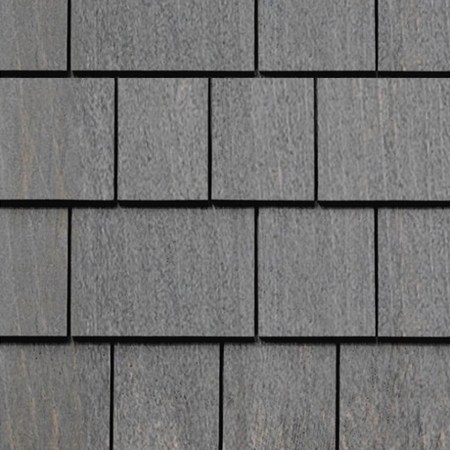 Maibec Genuine Wood Shingles in Dark Grey H2BO-Bar Harbor-25 sq.ft. BOX