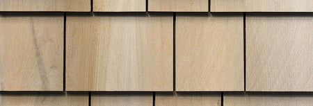 Maibec Genuine Wood Stave Lake Western Red Cedar shingles-R&R Grooved-25sqft / 1/2 carton-Cinnamon (Maibec)