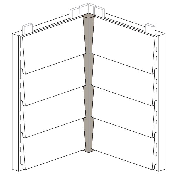 Maibec Express EM+ Genuine Wood Siding in 010 - Ocean Grey-Textured-2in Trim-5/4 x 4