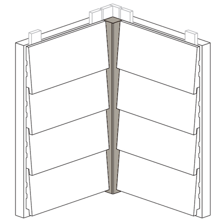 Maibec Express EM+ Genuine Wood Siding in 010 - Ocean Grey-Textured-2in Trim-5/4 x 4