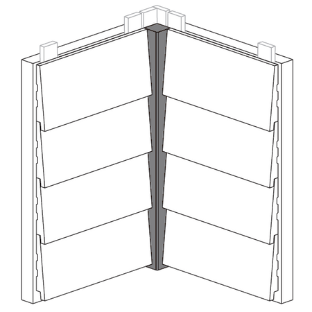 Maibec Express EM+ Genuine Wood Siding in 059 - Ocean Spray Silver-Textured-Modern-1 x6