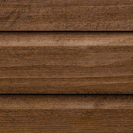 Maibec Genuine Wood Regular Siding in 053 - Muskoka Brown-Textured-Modern-1in x 6in
