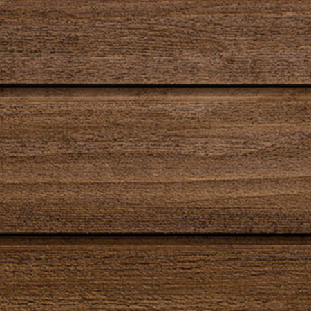 Maibec Genuine Wood Regular Siding in 053 - Muskoka Brown-Textured-Rabbeted Bevel-1in x 6in