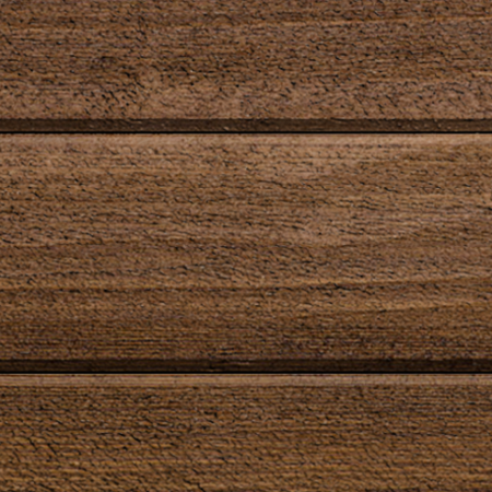 Maibec Genuine Wood Regular Siding in 053 - Muskoka Brown-Textured-Modern-1in x 8in