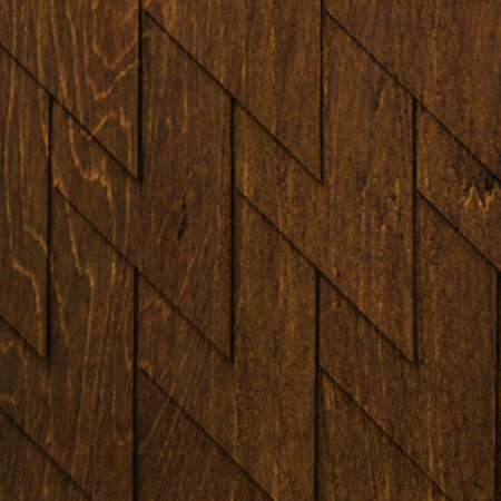 Maibec Genuine Wood Victorian Shingles in Burnt Ginger-Nantucket-Octagonal