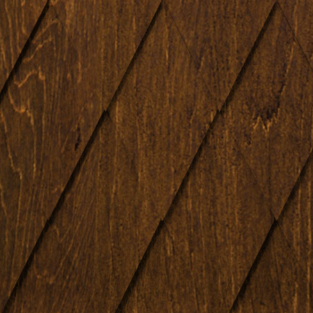 Maibec Genuine Wood Victorian Shingles in Burnt Ginger-Nantucket-Half Cove