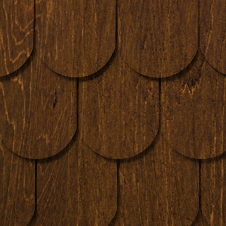 Maibec Genuine Wood Victorian Shingles in Burnt Ginger-Nantucket-Diagonal