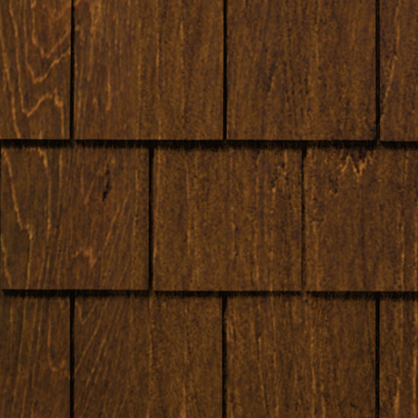 Maibec Genuine Wood Victorian Shingles in Burnt Ginger