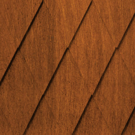 Maibec Genuine Wood Victorian Shingles in Cinnamon-Nantucket-Arrow