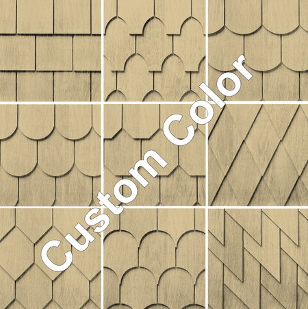 Maibec Genuine Wood Victorian Shingles in Custom Color-Nantucket-Square