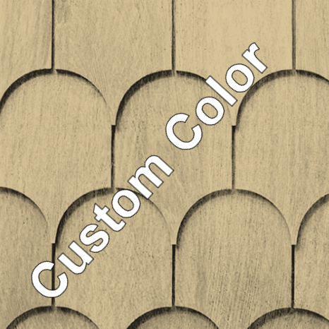 Maibec Genuine Wood Victorian Shingles in Custom Color-Nantucket-Fish Scale
