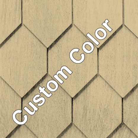 Maibec Genuine Wood Victorian Shingles in Custom Color-Nantucket-Rounded