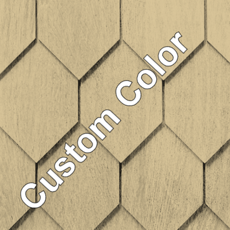 Maibec Genuine Wood Victorian Shingles in Custom Color-Nantucket-Rounded