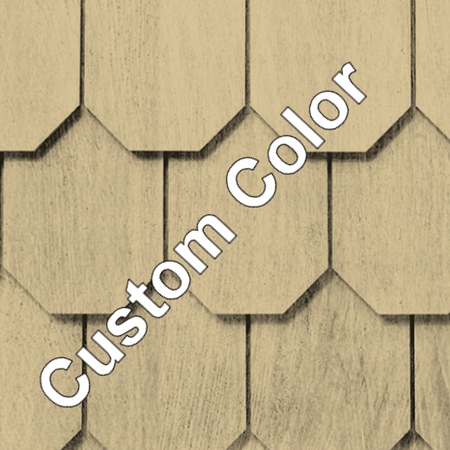 Maibec Genuine Wood Victorian Shingles in Custom Color-Nantucket-Half Cove