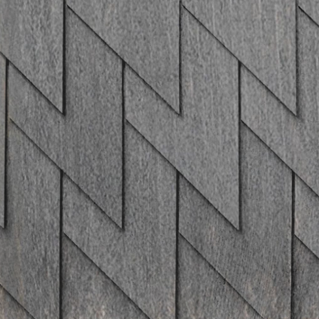 Maibec Genuine Wood Victorian Shingles in Dark Grey H2BO-Nantucket-Fish Scale