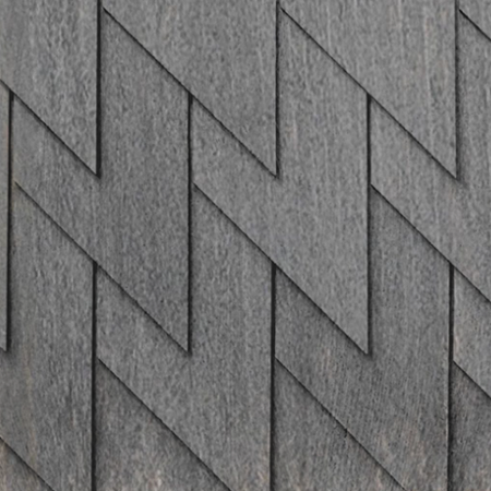 Maibec Genuine Wood Victorian Shingles in Dark Grey H2BO-Nantucket-Fish Scale