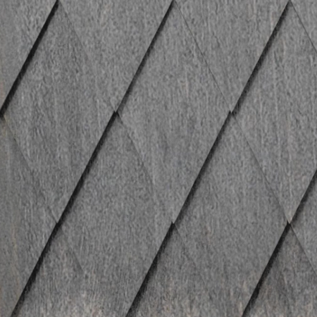 Maibec Genuine Wood Victorian Shingles in Dark Grey H2BO-Nantucket-Half Cove