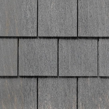 Maibec Genuine Wood Victorian Shingles in Dark Grey H2BO